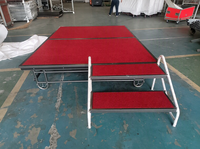 Scène portable pour événements, estrade en aluminium pour location, scène pliante pour mariage, fête, plateforme de scène mobile pour festival
