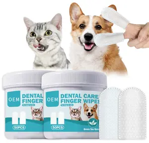 Finger Eye Wipes for Dogs and Cats Slip-On Snug Fit Micro-Bristle Fabric Cleans Eye Area Dirt and Tear Stains