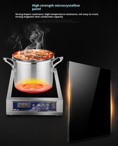 3500W điện đơn Burner thép không gỉ cảm ứng nồi với đa chức năng cho hộ gia đình và sử dụng thương mại - Product Image 6