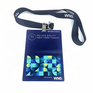 Stampa personalizzata cordino in plastica Pvc targhetta nome VIP passa badge evento per eventi e fiere