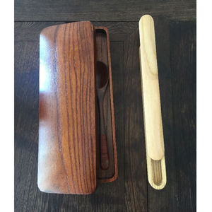 Japanese Style Solid Wood Chopsticks <b>Box</b> Rectangle Handmade <b>Storage</b> For Household Use - Product Image 1
