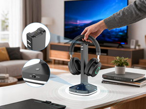 Casque <span class=keywords><strong>TV</strong></span> Le Plus Vendu <span class=keywords><strong>TV</strong></span>-966 Casque <span class=keywords><strong>Sans</strong></span> <span class=keywords><strong>Fil</strong></span> 2.4G Capacité de Batterie 500mAh Casque Circum-Aural pour Hôtels & Télévision à Domicile - Product Image 2