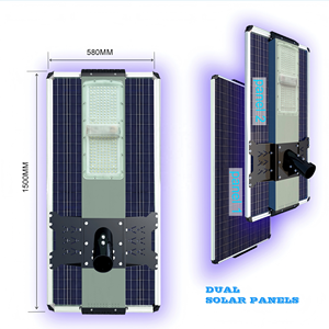 Tất cả trong một năng lượng mặt trời đèn đường phố thông minh ba cảm biến Monocrystalline Bảng điều chỉnh tất cả trong một năng lượng mặt trời đèn đường - Product Image 5