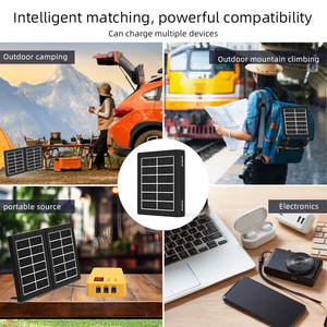 Wholesale Folding Charger 12W <b>Solar</b> <b>Panel</b> with IPX6 Waterproof Protection and 1 to 3 <b>Cable</b> Design for Outdoor Farm Field Use - Product Image 5