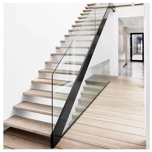 Escalera <span class=keywords><strong>de</strong></span> Acero Moderna <span class=keywords><strong>de</strong></span> Dos Pisos, Directo <span class=keywords><strong>de</strong></span> Fábrica en Foshan, con Viga <span class=keywords><strong>de</strong></span> Acero, Recubrimiento en Polvo, Acero al Carbono, Monostringer, Barandilla Interior - Product Image 3
