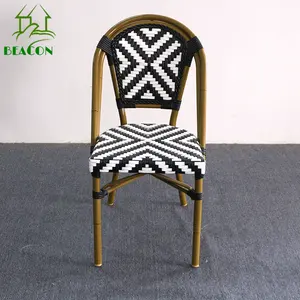 Mobili per sedie in rattan per esterni materiale in rattan sintetico sedia da giardino in rattan per esterni fornitore di sedie senza braccioli in polyrattan