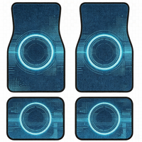 Tapis de sol automobiles – Vente en gros usine – Lot de 4 tapis universels pour voiture – Tapis épais antidérapants à motif géométrique – Convient aux berlines et aux SUV