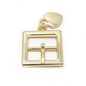 Hebilla de Cinturón Cuadrada de Metal Dorado Brillante, Accesorios Personalizados Jinming - Product Image 5