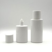 Bouteilles de crème solaire en plastique vides de 50 ml avec bouchon à vis cylindrique pour cosmétiques : lotions, produits de soin de la peau, sérums et crèmes