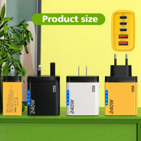 Nouvelle tête de charge murale 2USB+3TYPE, chargeur multi-ports européen, américain, britannique