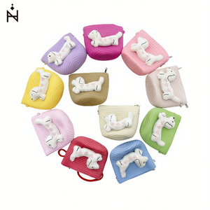 Bolsa Larga para Perros con Aplique de Perro, 12x14 cm, Accesorio de Playa - Product Image 1