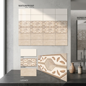 Carreaux muraux en céramique 3D polis effet marbre brillant de Carrare 300x600mm (12x24) pour murs et sols intérieurs d'hôtels, salles de bain et salons - Product Image 3