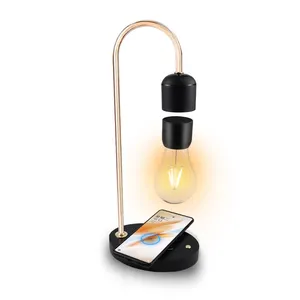 Lampe à ampoule LED flottante à lévitation magnétique au design moderne personnalisée Lampes de table