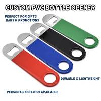 Porte-clés décapsuleur en PVC avec logo personnalisé, design personnalisé, décapsuleur de bière, souvenir, cadeau pour la maison et le jardin