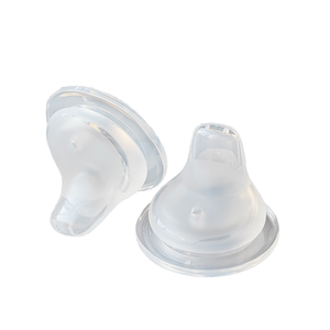 Sucette anti-<span class=keywords><strong>colique</strong></span> et anti-étouffement, tétine en silicone de qualité alimentaire de 5.0cm à large bouche pour bébé, alimentation sûre sans BPA - Product Image 2