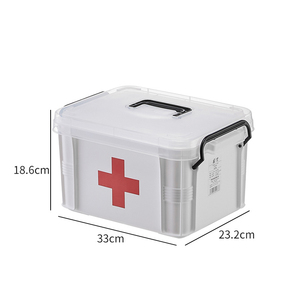 Caja de almacenamiento de plástico con tapa caja de medicina caja de almacenamiento de medicina multicapa de plástico kits médicos - Product Image 5