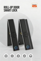 Serrure intelligente Wi-Fi en acier inoxydable Tuya avec empreinte digitale et stockage cloud pour portes à enroulement