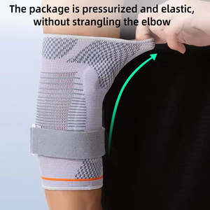 Genouillère élastique respirante avec sangle, protection du genou pour la musculation, le <span class=keywords><strong>crossfit</strong></span> et le soulagement des douleurs articulaires - Product Image 6