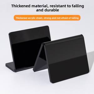 Pizarra acrílica pequeña y creativa pintada a mano, estante de exhibición de precio Vertical, etiqueta de precio borrable para tienda de té de la leche, pizarra de puesto - Product Image 3