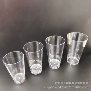 Vaso Acrílico Transparente Inclinado de Gran Capacidad para Uso Comercial en Restaurantes, Bebidas Frías, Jugos, Leche y Té - Product Image 4