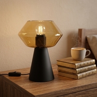 Lampu Meja Bar LED Nordik Modern untuk Restoran, Hotel, Lampu Meja Besi Metal, Lampu Meja LED Desainer untuk Kamar Tidur dan Ruang Baca