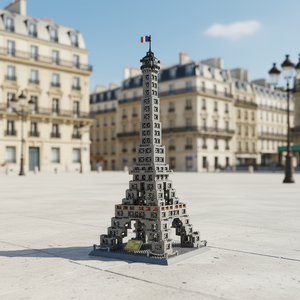 Bloques de Construcción de la Torre Eiffel Francesa, Arquitectura Mundialmente Famosa, Ensamblaje de Partículas Pequeñas, Decoración de Escritorio, Juguete para Niños - Product Image 1