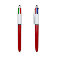 Stylo à bille multifonctionnel à écran tactile, nouveauté, encre 4 couleurs, largeur d'écriture 0,7 mm, plume DX, stylo promotionnel en plastique