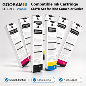 Cartucho de Tinta Compatible Goosam S-7250E S-7251E S-7252E S-7253E S-7254E para Riso ComColor FW1230 FW2230 FW5230 FW5231 FW5000 - Product Image 1