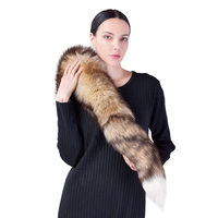 Queue de renard naturelle tendance pour femme, accessoire de mode luxueux en fourrure shaggy, personnalisable