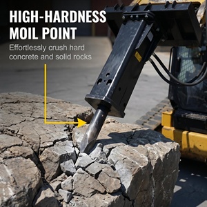 Ciseaux hydrauliques robustes compatibles avec les chargeuses compactes, pour travaux de terrassement intensifs, adaptés aux machines CAT, John Deere, Kubota - Product Image 4