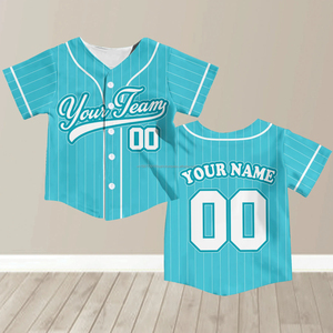 Personalized Team Name and Number Baseball Jersey Customization Youth Children's Baseball Jersey Baseball Fans Activewear Jersey - Product Image 2