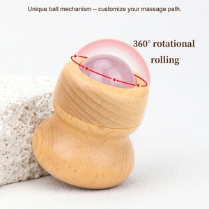 <span class=keywords><strong>Rouleau</strong></span> <span class=keywords><strong>de</strong></span> <span class=keywords><strong>jade</strong></span> naturel avec manche en bois, masseur corporel et facial, boule <span class=keywords><strong>de</strong></span> cristal sphérique pour massage du ventre et des jambes, certifié CE - Product Image 3