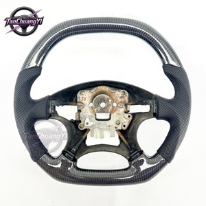 Volante de Coche Personalizado de Fibra de Carbono y Cuero Perforado para <span class=keywords><strong>Honda</strong></span> Civic 1996 1997 1998 1999 <span class=keywords><strong>2000</strong></span> - Product Image 1