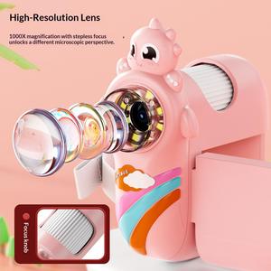 Cross-border Explosions Children's <b>Microscope</b> Camera Two-in-one Outdoor Observation HD 200W Primary School Educational Toys - Product Image 6