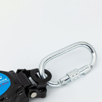 Camnal 20m 30m 40m Système de ligne de vie autobloquant en acier avec 2 anneaux en D, capacité 1000 kg, dispositif anti-chute