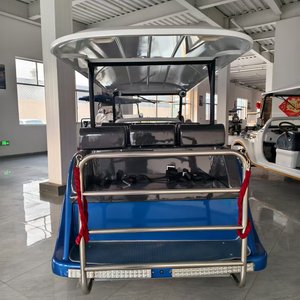 Carrito de Golf de Lujo de 8 Plazas, Estilo 2025, para Turismo y Playa, con Luces LED Clásicas Vintage, Neumáticos, Autonomía de 50-70 km, Capacidad para 6 Personas - Product Image 2