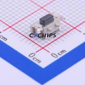 1TS002G-1900-3500-CT Tactile Switch SMD,3.5x7.6mm Switch Single Pole Single Throw Rectangle Button 1.9N Horizontal Mount - Product Image 1