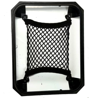 Filet de rangement élastique pour sacoches latérales et top-case de moto, organisateur de bagages en maille PP, filet de fixation intérieur pour coffre arrière, noir 12+