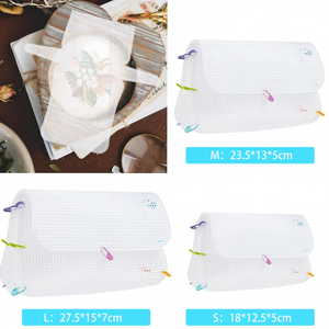 Feuilles de toile <span class=keywords><strong>plastique</strong></span> maillée pour la fabrication de sacs DIY, toile <span class=keywords><strong>plastique</strong></span> pour la confection de sacs DIY, kit de sac en maille <span class=keywords><strong>plastique</strong></span> DIY - Product Image 5