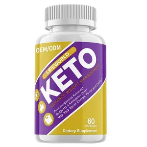 Etiqueta privada personalizada 60 cápsulas píldoras de dieta al por mayor Boost Detox Keto pérdida de peso cápsulas adelgazantes