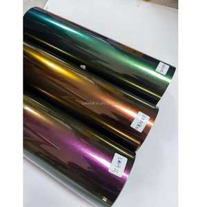 <span class=keywords><strong>Film</strong></span> de vinyle d'emballage brillant pour animaux de compagnie caméléon lueur rose rouge à couleur changeante - Product Image 1