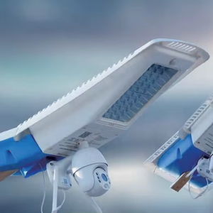 Lampe solaire multifonctionnelle extérieure étanche 108W à LED pour surveillance, anti-moustiques et diffusion sonore - Product Image 1