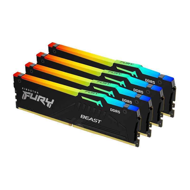 Beast FURY Kingston 3枚セット 6000MHz 16Gb メモリ DDR5 BEAST FURY RGB Memory Desktop CL30 DDR5 6000MT/s 16GB メモリー