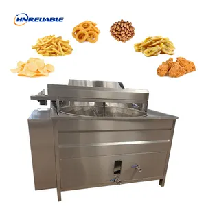 Friteuse industrielle automatique à décharge pour pommes de terre frites ail oignon feuilleté plantain banane frites équipement de friteuse