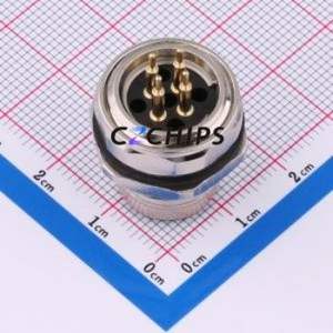 C12B-FSD-FM1-4-MX Circular (Cable) Connector Connector ( Jack Specification: M12 )( Total PIN Count: 4P )( Gender: Female ) - Product Image 2