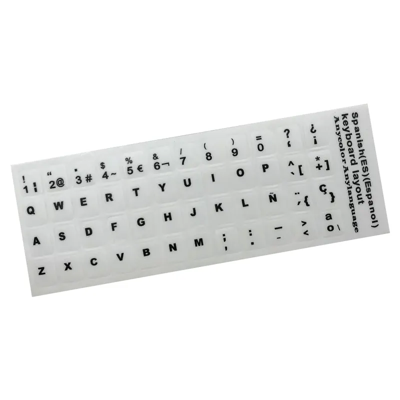 Stiker Keyboard Laptop Stiker Huruf Keyboard Bahasa Kecil Kustom Stiker Keyboard Universal Pc Arab Spanyol