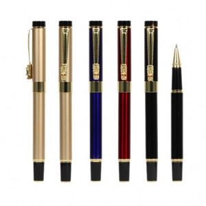 High Quality Business <b>Gift</b> Chinese Dragon Design Metal Fountain Tip Pen Promotional Heavy Ballpoint Pens with Business Writing - Product Image 2