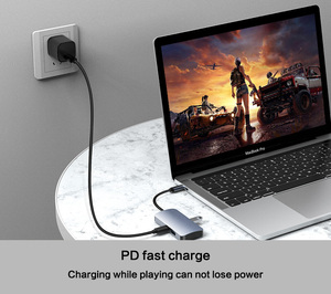 Nhà Máy Bán buôn Docking Station <span class=keywords><strong>USB</strong></span> HUB 3.0 Giao diện 5 <span class=keywords><strong>prot</strong></span> vỏ nhôm <span class=keywords><strong>USB</strong></span> Splitter trung tâm tốc độ cao mở rộng <span class=keywords><strong>USB</strong></span> 3.0 HUB - Product Image 2