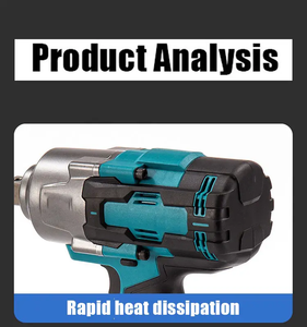 Diverses spécifications 3/4 Clé à chocs électrique rechargeable <span class=keywords><strong>18V</strong></span> sans balais pour pneus de camion Option de clés à chocs sans fil - Product Image 4