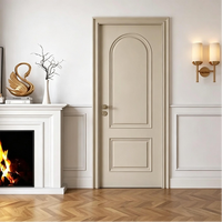 Proveedor de Puertas Planas de MDF para Proyectos, Puertas Interiores Blancas Personalizadas, Manija de Puerta Interior Negra